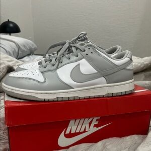 Nike Dunk Low Gray and White Sneakers